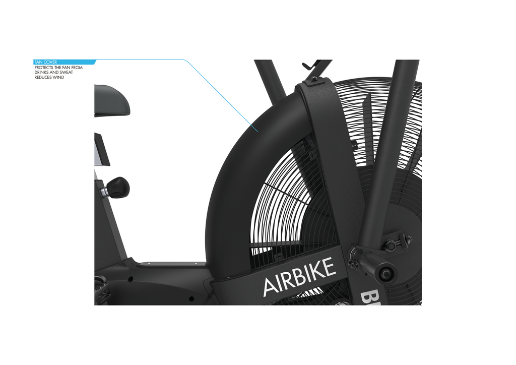 Bulldog Gear airbike 3.0 fan cover detail