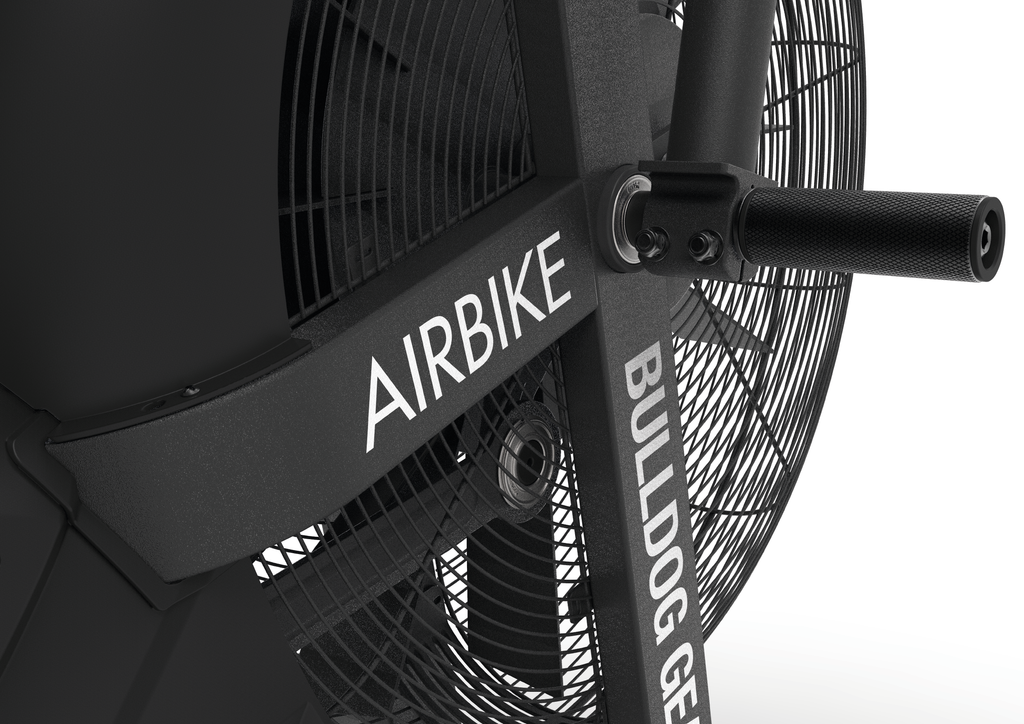 Bulldog Gear airbike 3.0 fan and foot rest detail