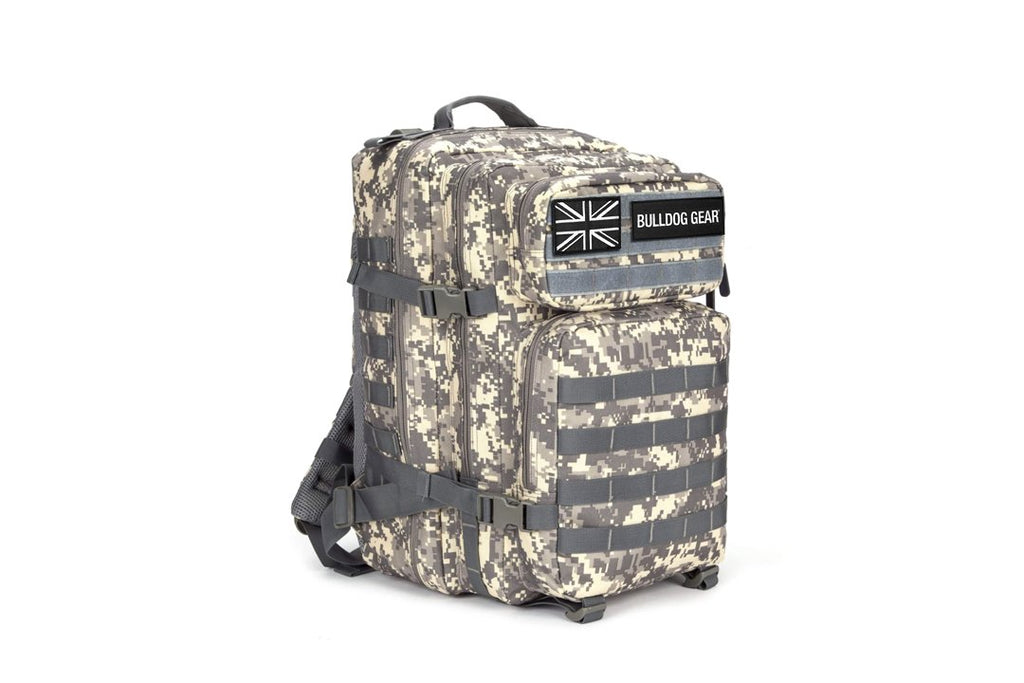 Bulldog Gear tactical backpack white camo