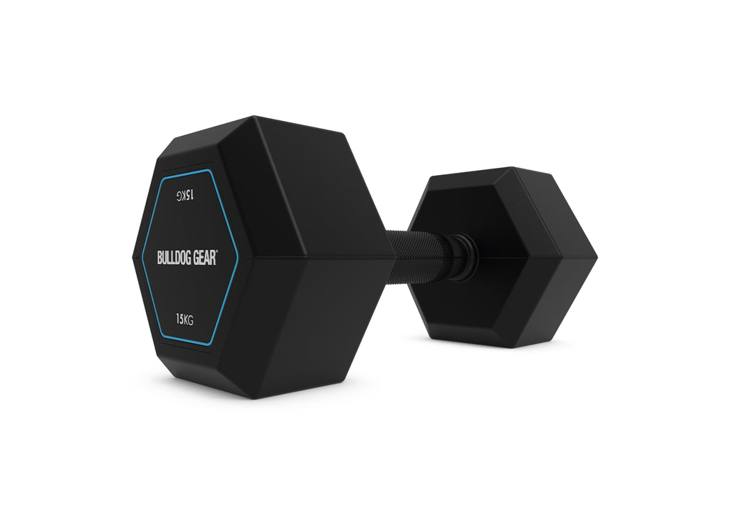 Bulldog Gear 15kg hex dumbbell 2.0