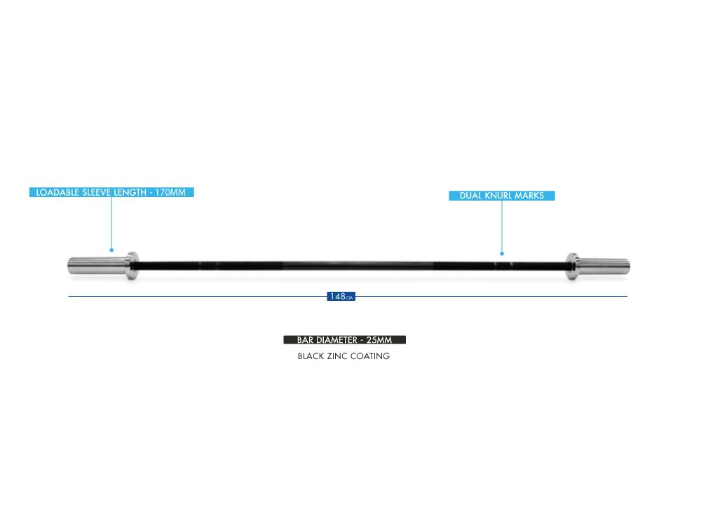 Bulldog Gear 10kg junior barbell specifications