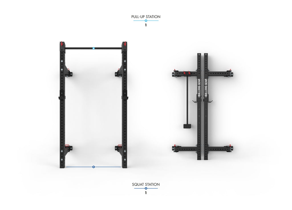 Bulldog Gear mammoth lite wall mounted folding rack specifications, multifunctional