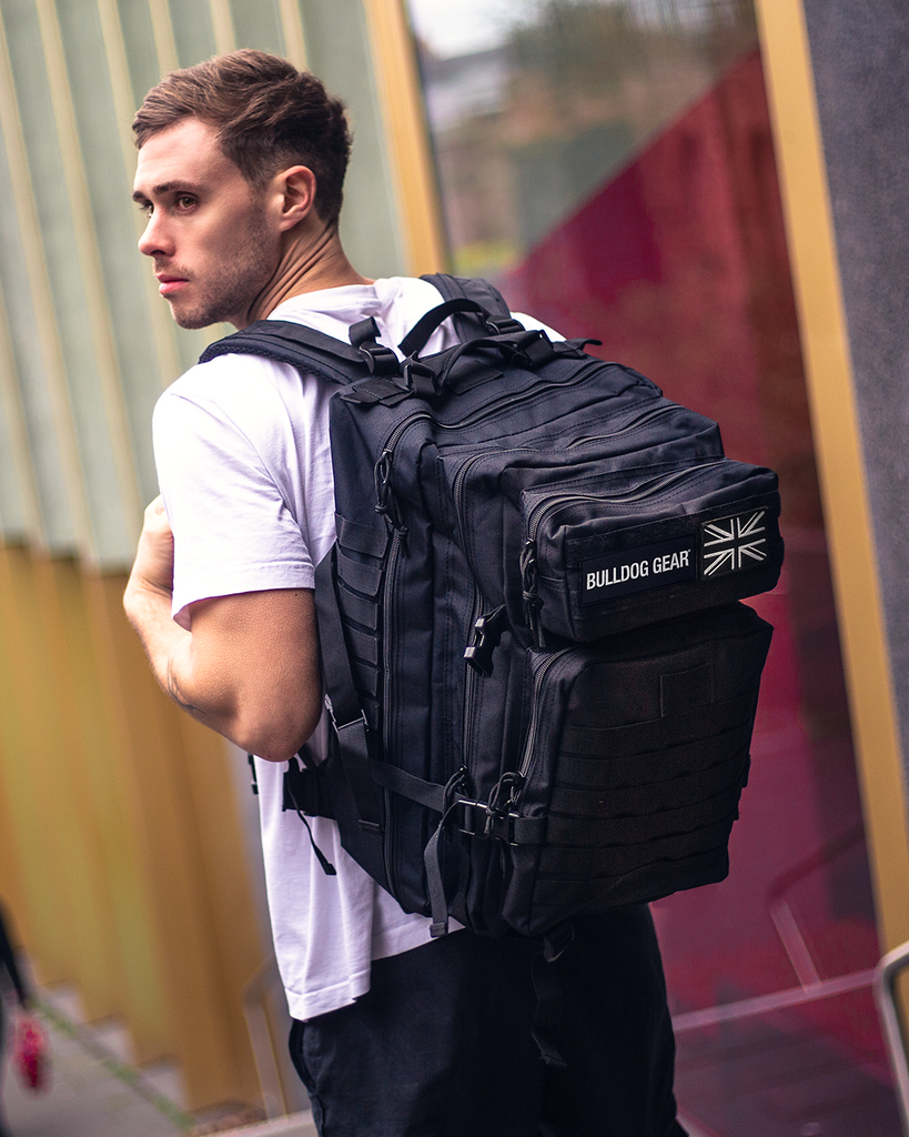 Bulldog Gear tactical backpack in use