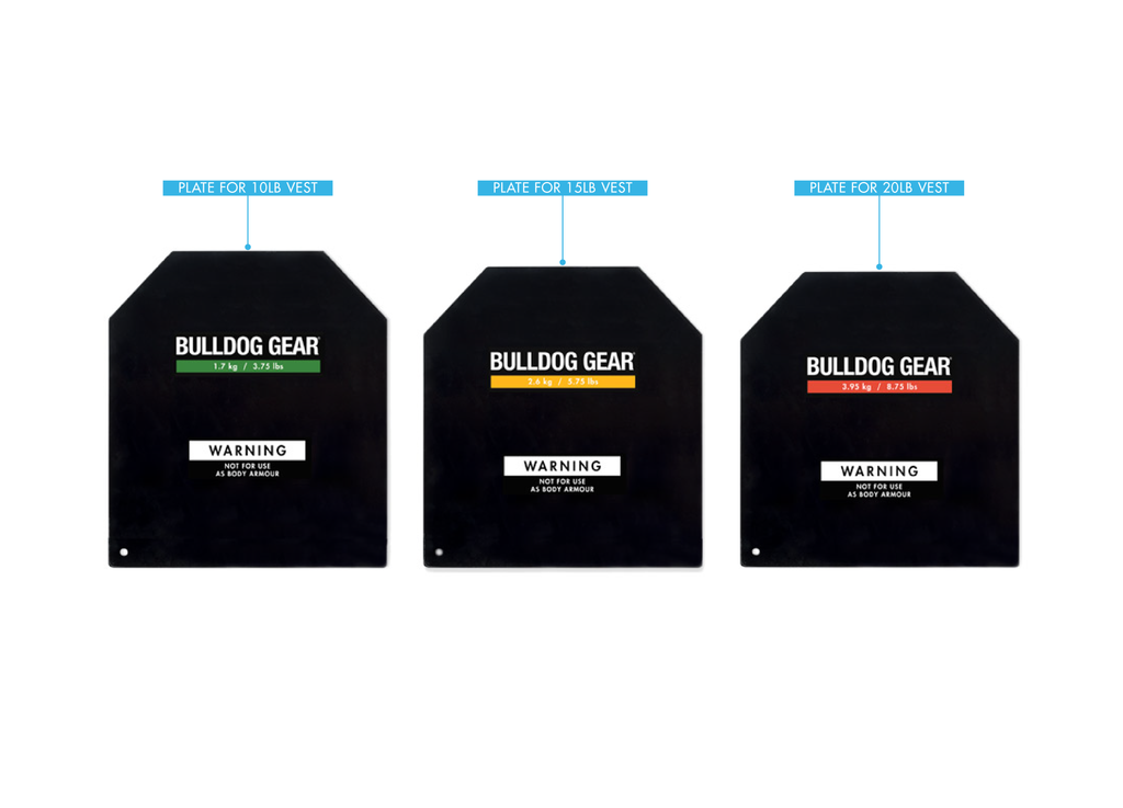 Bulldog Gear tactical weight vest incremental weight plates