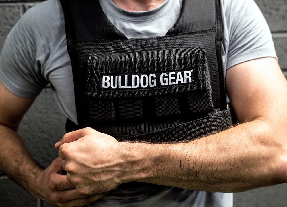 Bulldog Gear 20kg weight vest heavy duty velcro fastening